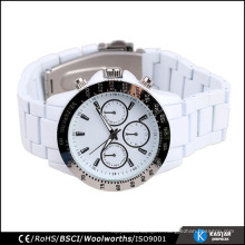 Montres en quartz en acier inoxydable en quartz montres horloge japan movt watch chronograph